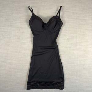 Assets by Spanx Red Hot Label Black Shapewear Slip Dress Size M